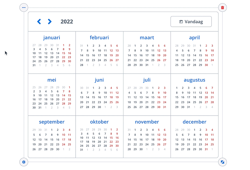 Oefenen met kalender